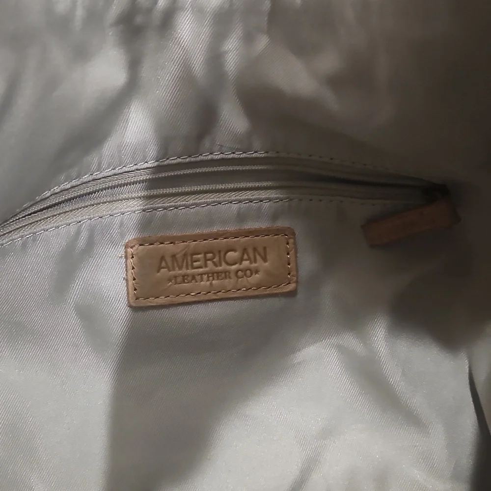 American leather company, western floral, satchel purse, shoulder length - Picture 5 of 10